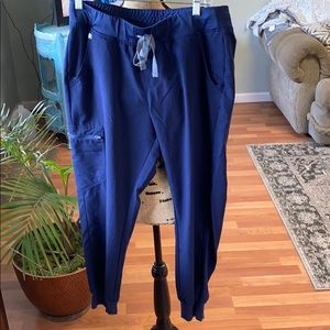 Figs Zamora scrub pants dark blue Large Petite